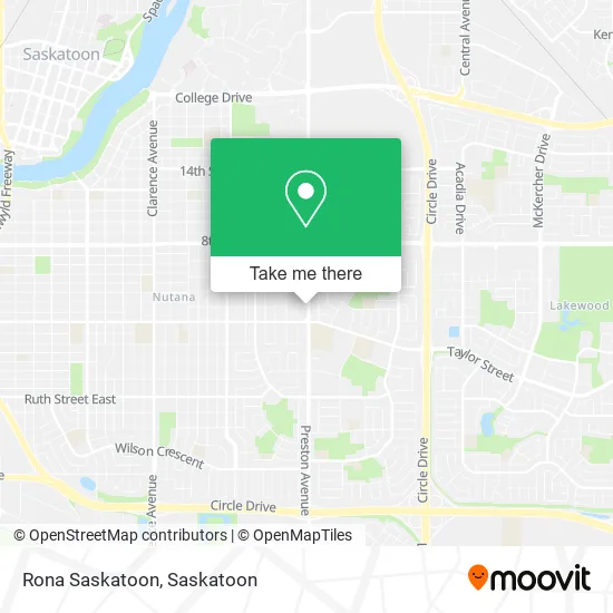 Rona Saskatoon map