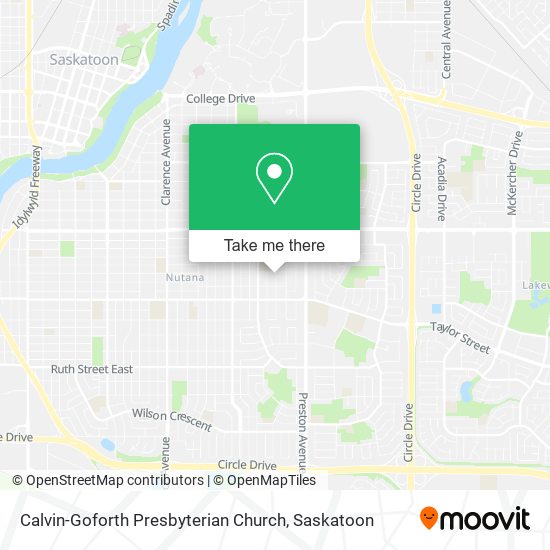 Calvin-Goforth Presbyterian Church map