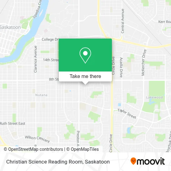 Christian Science Reading Room map