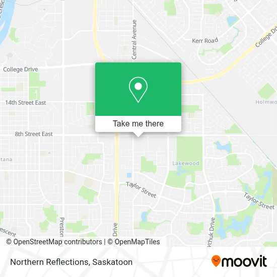 Northern Reflections map