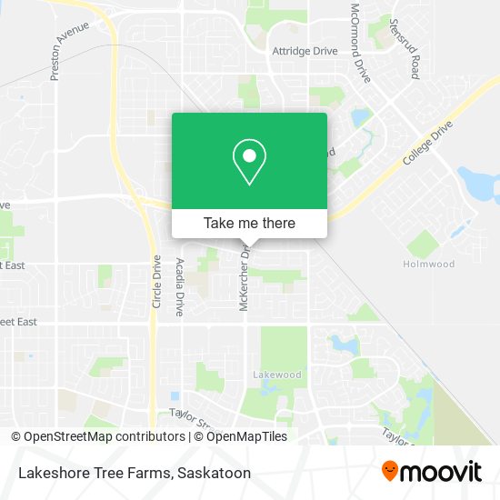 Lakeshore Tree Farms map