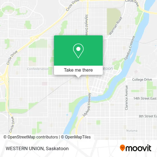 WESTERN UNION map