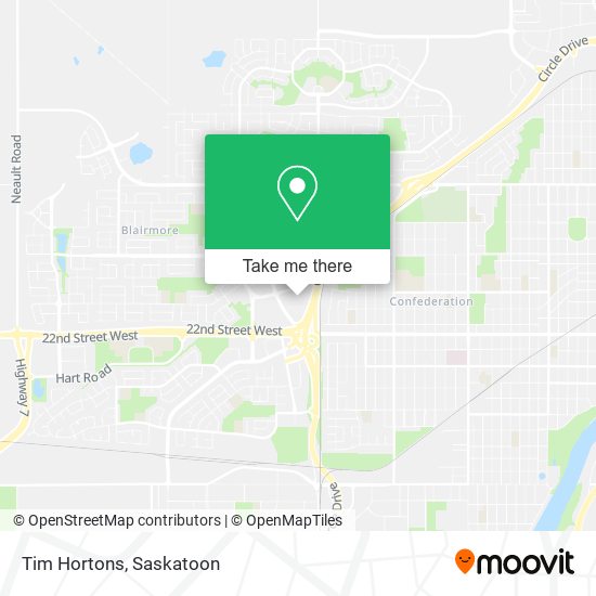 Tim Hortons map