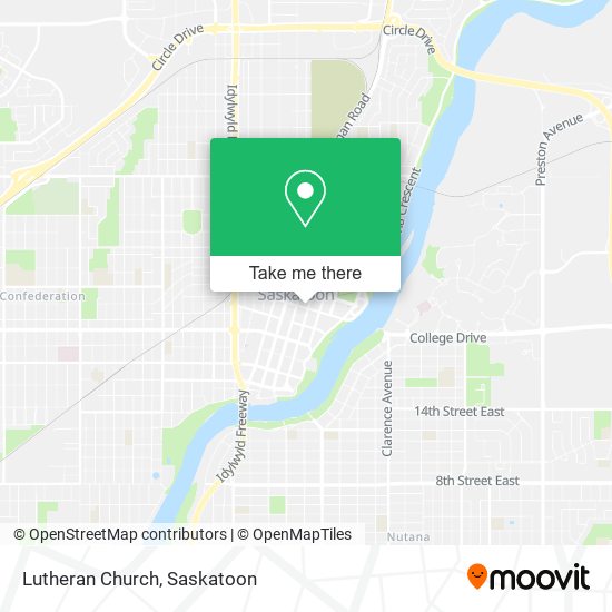 Lutheran Church map