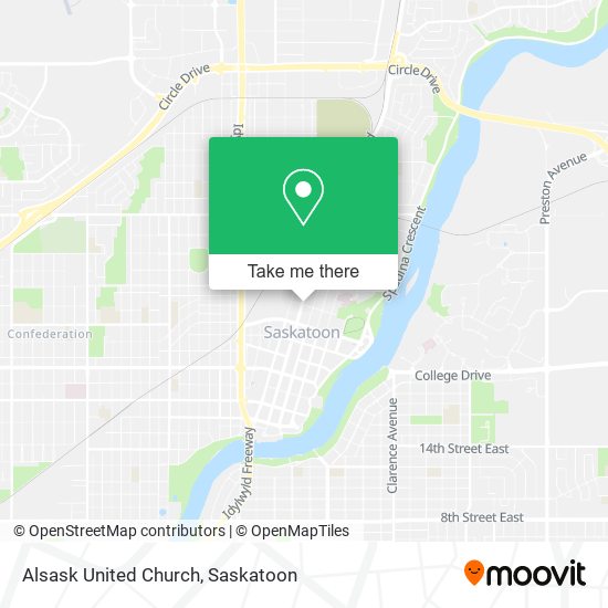 Alsask United Church map