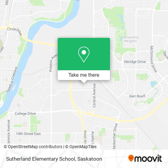 Sutherland Elementary School map