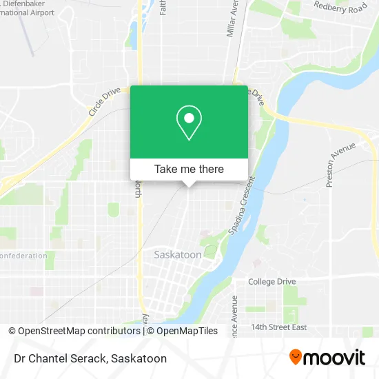 Dr Chantel Serack map