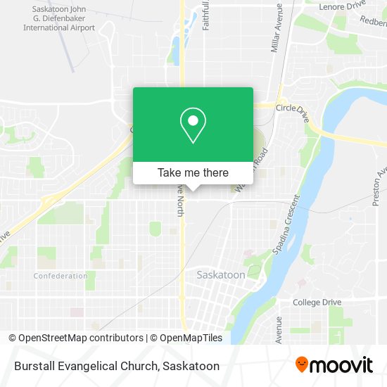 Burstall Evangelical Church map