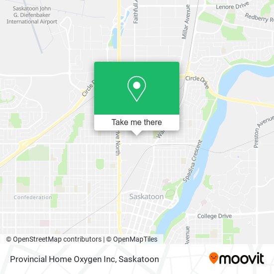 Provincial Home Oxygen Inc map