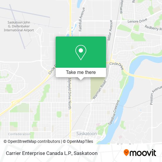 Carrier Enterprise Canada L.P. map