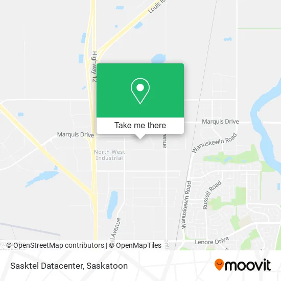 Sasktel Datacenter map