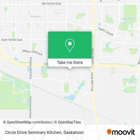 Circle Drive Seminary Kitchen map