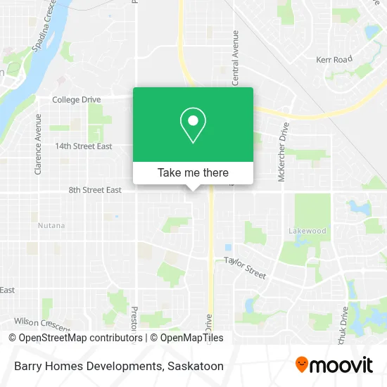 Barry Homes Developments map