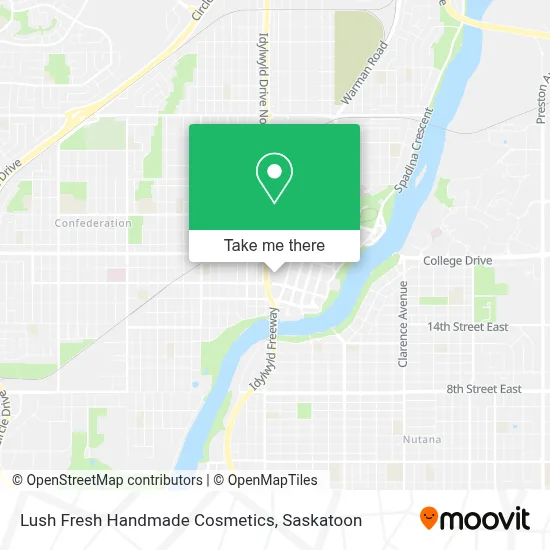 Lush Fresh Handmade Cosmetics map