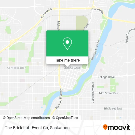 The Brick Loft Event Co map