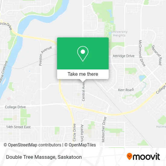 Double Tree Massage map