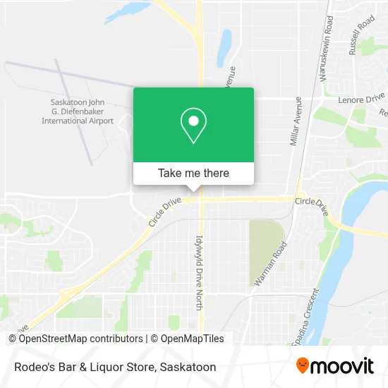 Rodeo's Bar & Liquor Store map