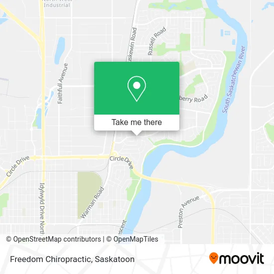Freedom Chiropractic map