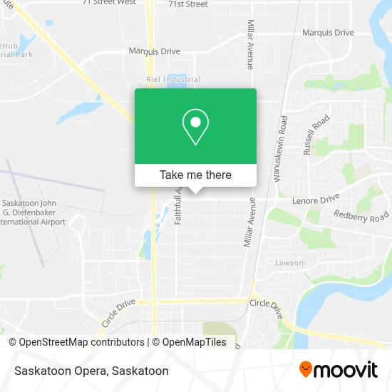 Saskatoon Opera map