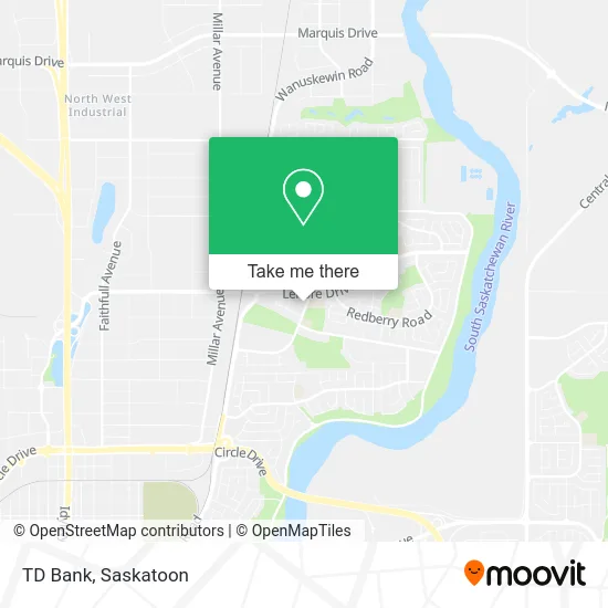 TD Bank map