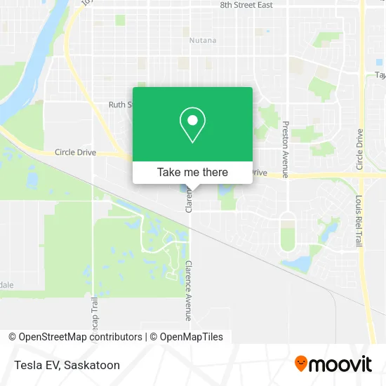 Tesla EV map