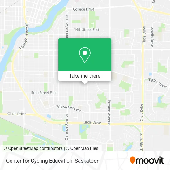 Center for Cycling Education map