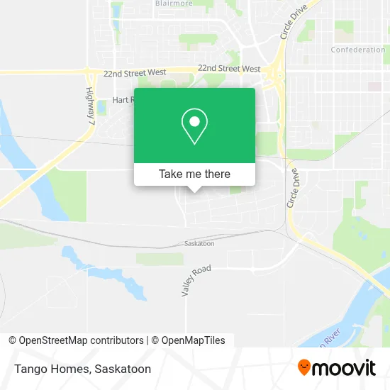 Tango Homes map