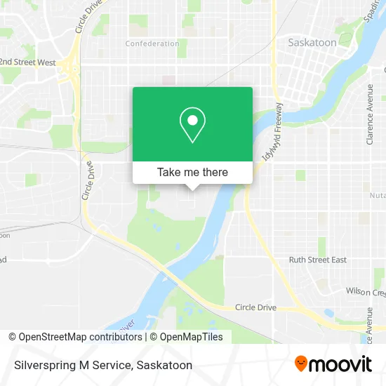 Silverspring M Service map