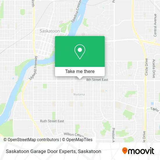 Saskatoon Garage Door Experts map