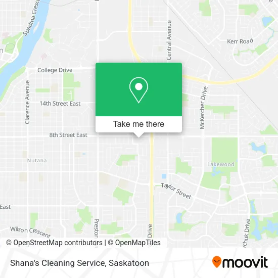 Shana's Cleaning Service map