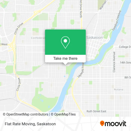 Flat Rate Moving map