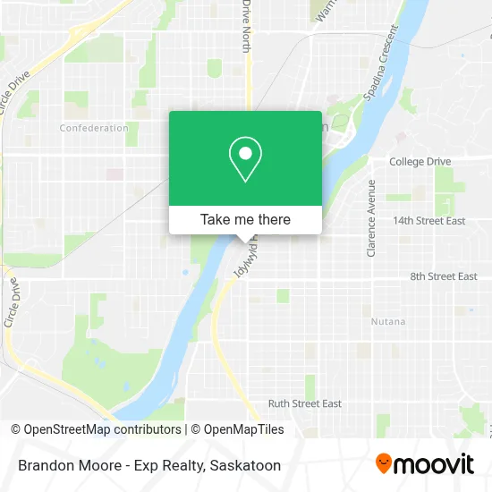 Brandon Moore - Exp Realty map
