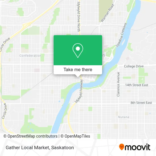 Gather Local Market map