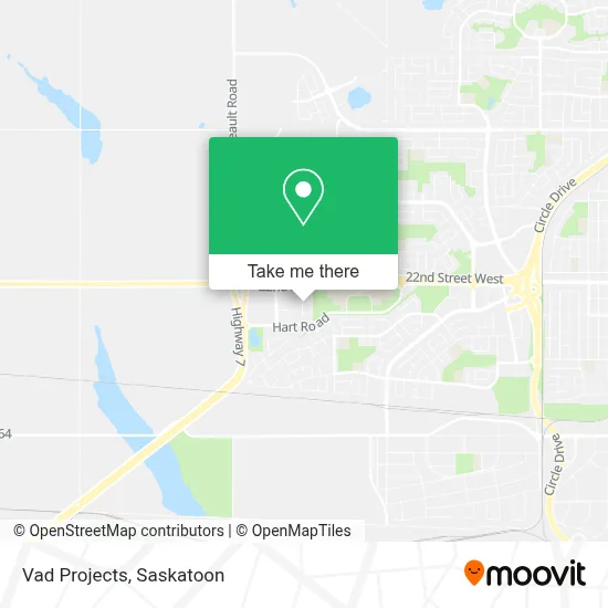 Vad Projects map