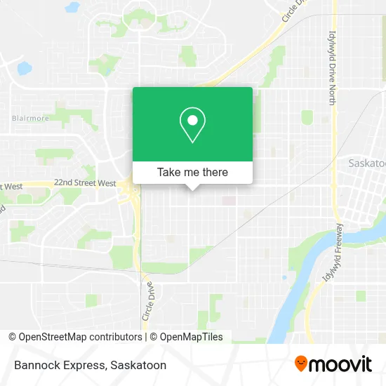 Bannock Express map