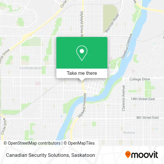 Canadian Security Solutions map