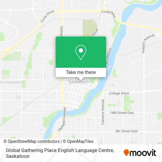 Global Gathering Place English Language Centre map