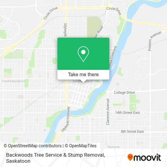 Backwoods Tree Service & Stump Removal map