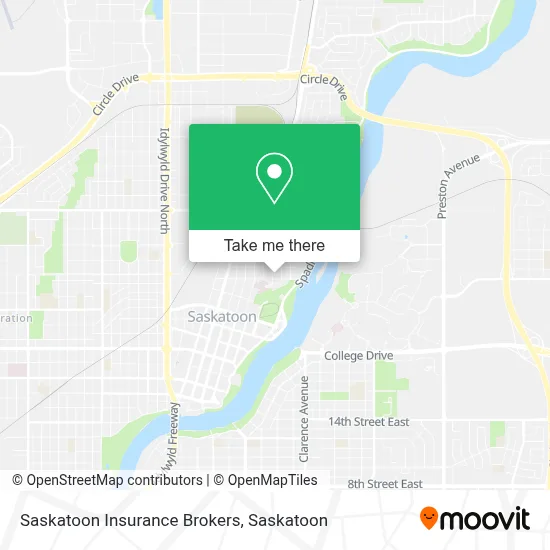 Saskatoon Insurance Brokers map
