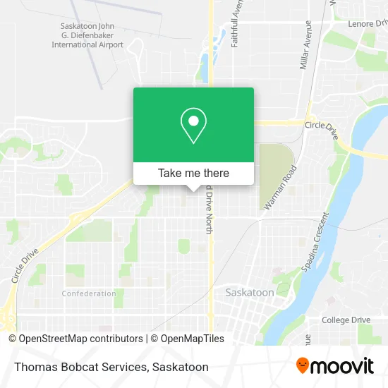 Thomas Bobcat Services map
