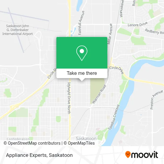 Appliance Experts map