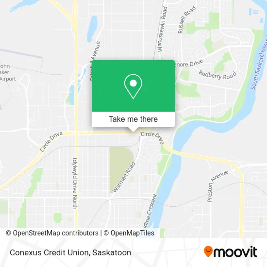 Conexus Credit Union map