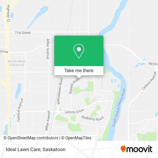 Ideal Lawn Care map