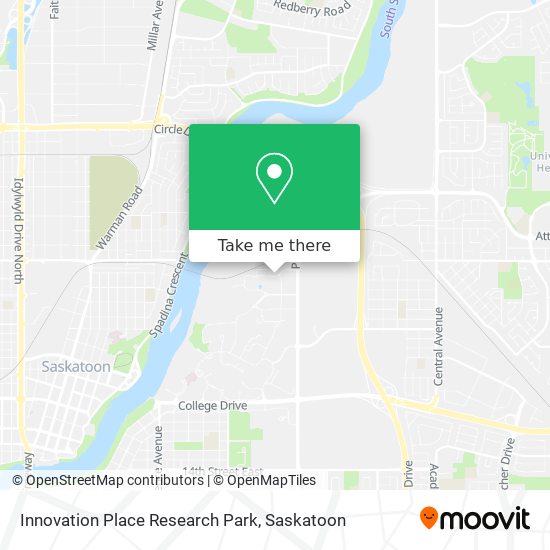 Innovation Place Research Park map