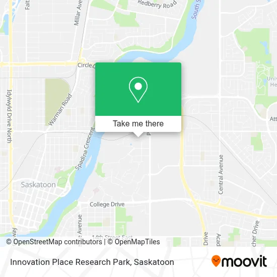 Innovation Place Research Park map