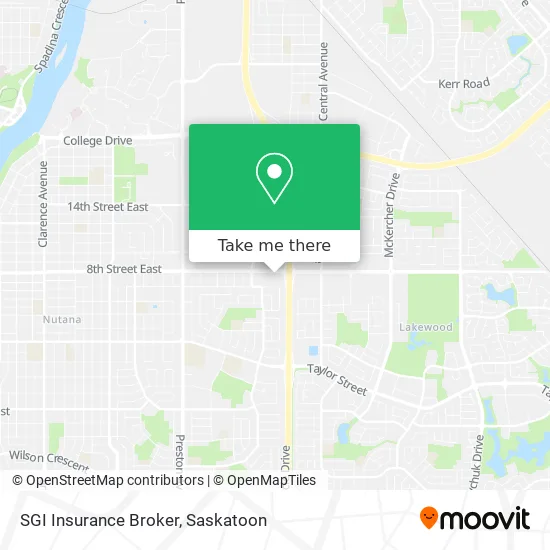 SGI Insurance Broker map