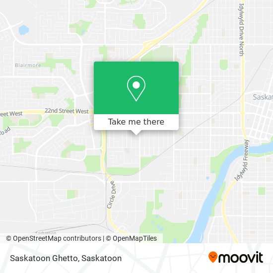 Saskatoon Ghetto map