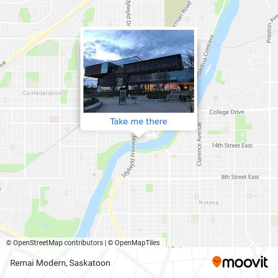 Remai Modern map