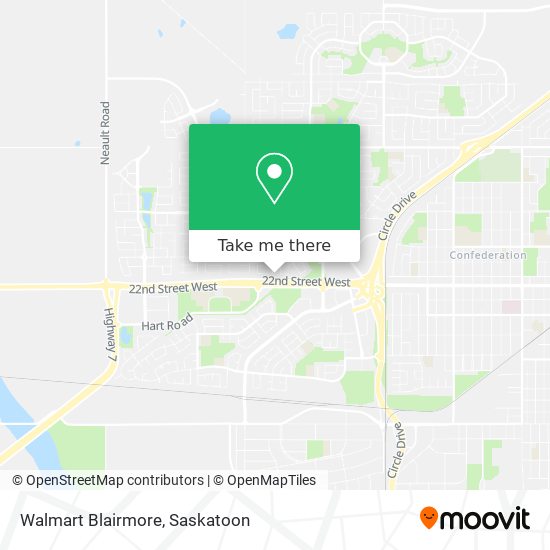 Walmart Blairmore map