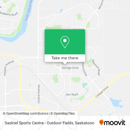 Sasktel Sports Centre - Outdoor Fields map